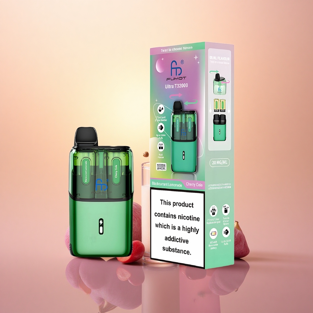 Fumot Ultra T32000 Puffs Blackcurrant Lemonade - Cherry Cola 24ml Mesh Coil