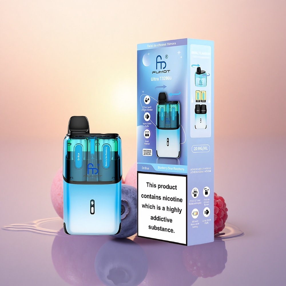 Fumot Ultra T32000 Puffs Dr Blue - Blueberry Sour Raspberry Mesh 800mAh Type-C