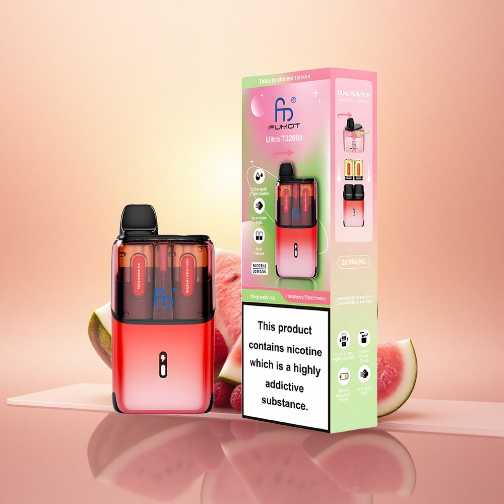 Fumot Ultra T32000 Puffs Raspberry Watermelon Mesh Fast Charge