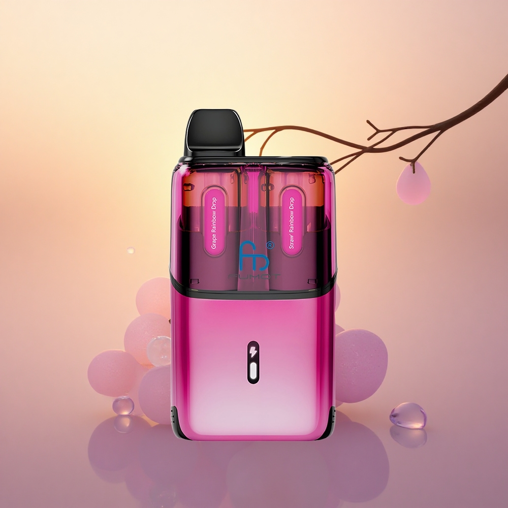 Fumot Ultra T32000 Puffs Strawberry Rainbow Drops Mesh Coil Fast Charging