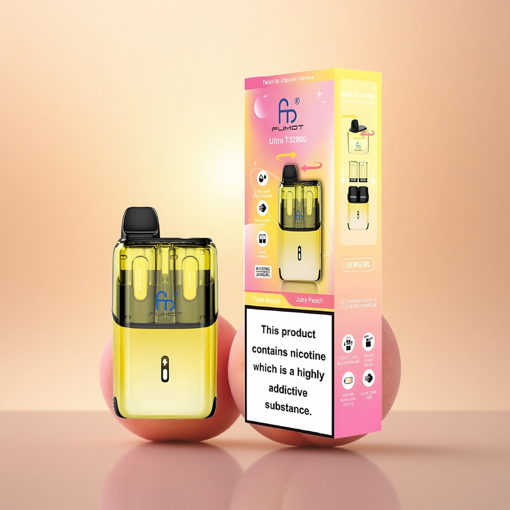 Fumot Ultra T32000 Puffs Triple Mango - Juicy Peach with 800mAh & Mesh Coil