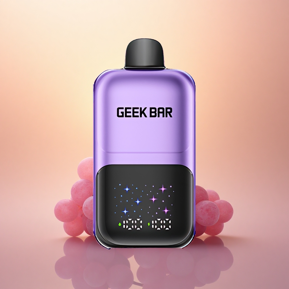 GEEK BAR 2GO 20ml 50000 Puffs Grape & Raspberry Dual Tank Adjustable Coolness