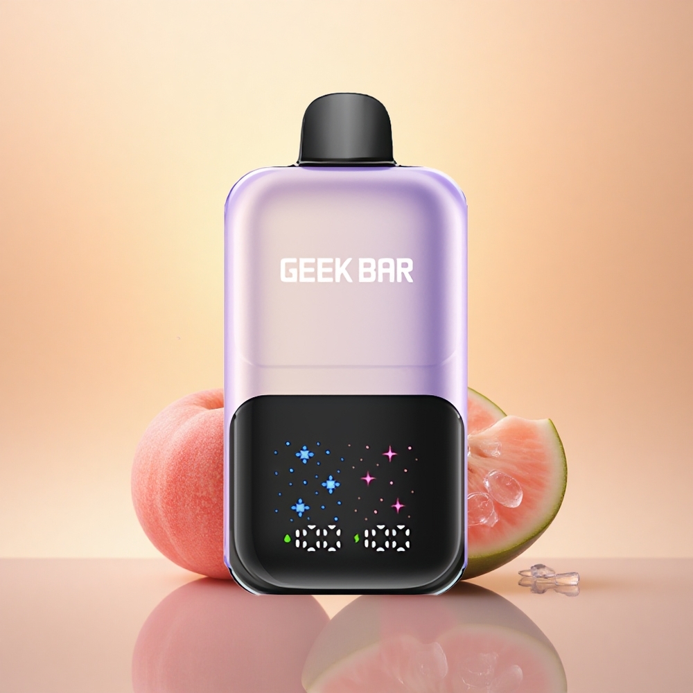 GEEK BAR 2GO 20ml 50000 Puffs Peach Mango Watermelon Ice with Adjustable Flavors and Dual Tanks