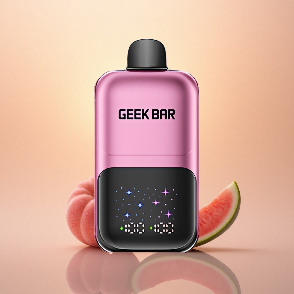 GEEK BAR 2GO 20ml 50000 Puffs Peach & Watermelon Dual Tank Adjustable Coolness