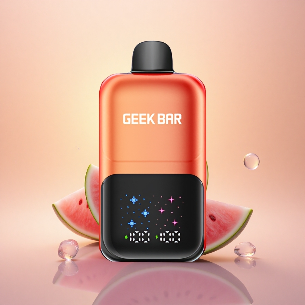 GEEK BAR 2GO 20ml 50000 Puffs Watermelon Bubble Gum Ice Dual Tank Adjustable Coolness Disposable Vape Pen