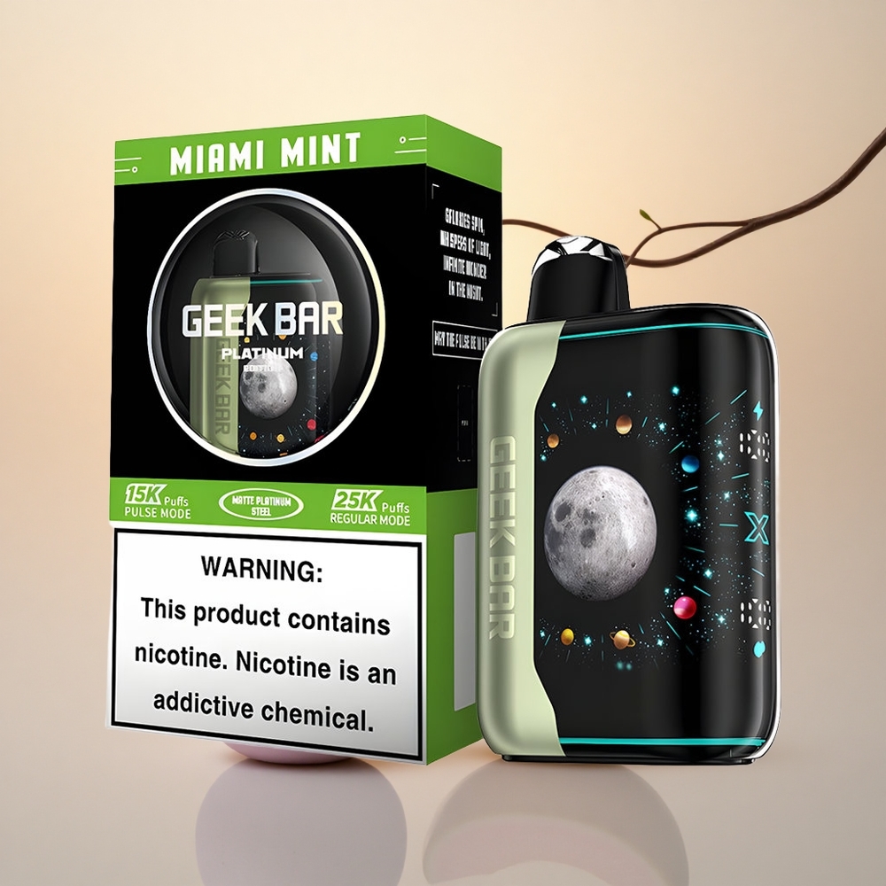 GEEK BAR Platinum Edition 25000 Puffs Miami Mint Platinum Dual Mesh