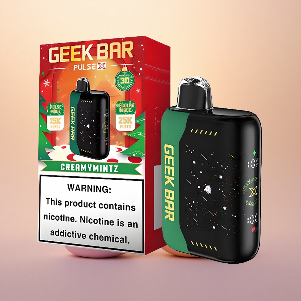 GEEK BAR Pulse X 25000 Puffs Christmas Edition: Dual Mesh & 18mL E-Liquid