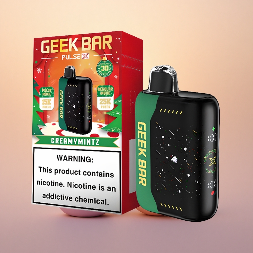 GEEK BAR Pulse X 25000 Puffs Christmas Edition: Dual Mesh & 18mL E-Liquid