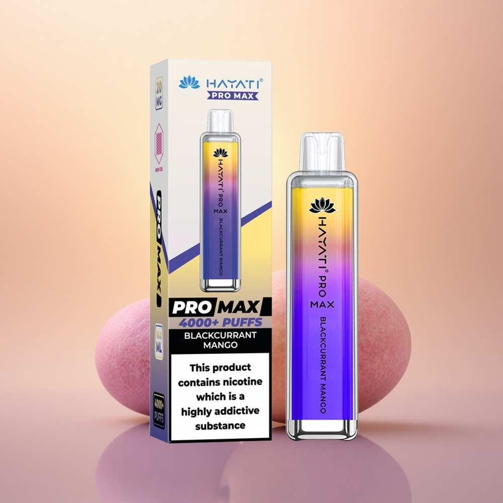 Hayati Pro Max 4000 Puffs Blackcurrant Mango Dual Mesh Rechargeable