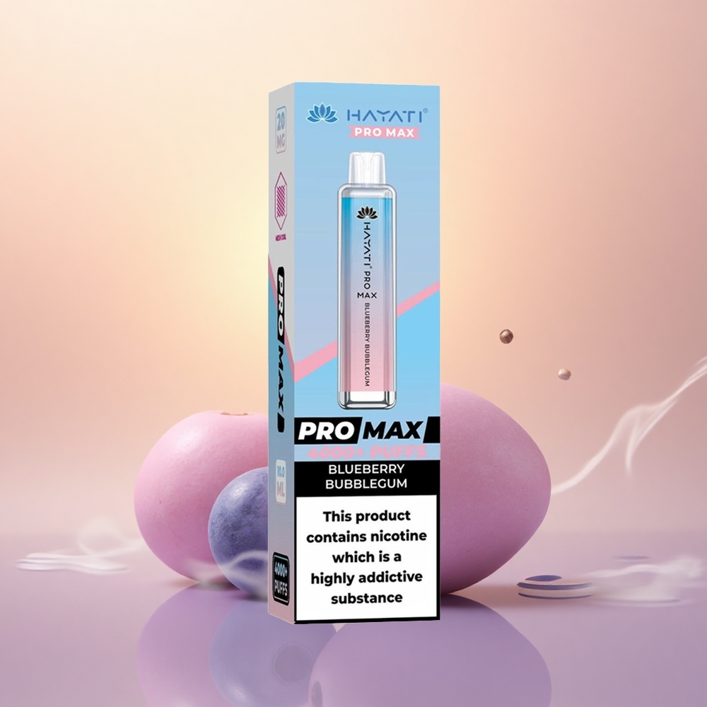 Hayati Pro Max 4000 Puffs Blueberry Bubblegum Pro Dual Mesh Rechargeable