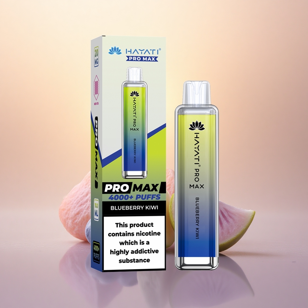 Hayati Pro Max 4000 Puffs Blueberry Kiwi Pro Dual Mesh Rechargeable