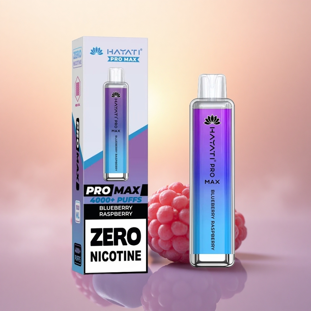 Hayati Pro Max 4000 Puffs Blueberry Raspberry Dual Mesh Rechargeable Disposable Vape