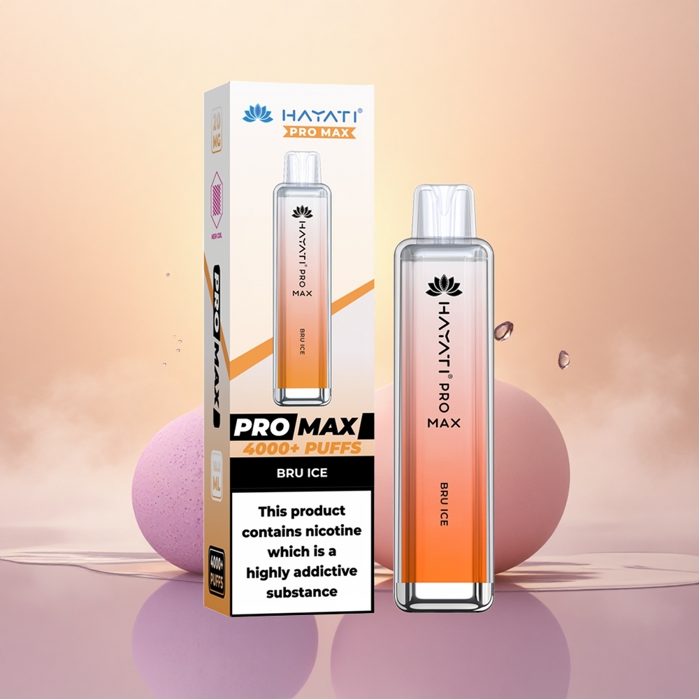 Hayati Pro Max 4000 Puffs Bru Ice Pro Dual Mesh 2ml