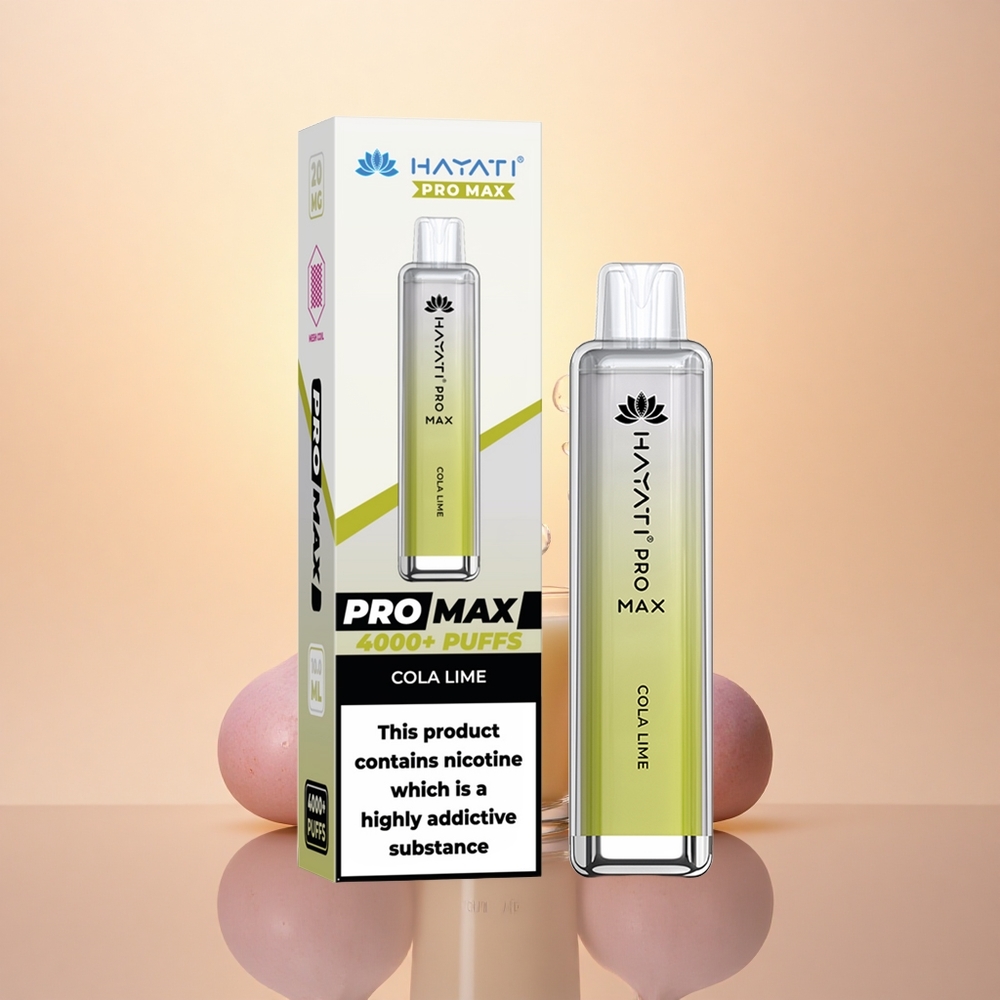 Hayati Pro Max 4000 Puffs Cola Lime Pro Dual Mesh Rechargeable