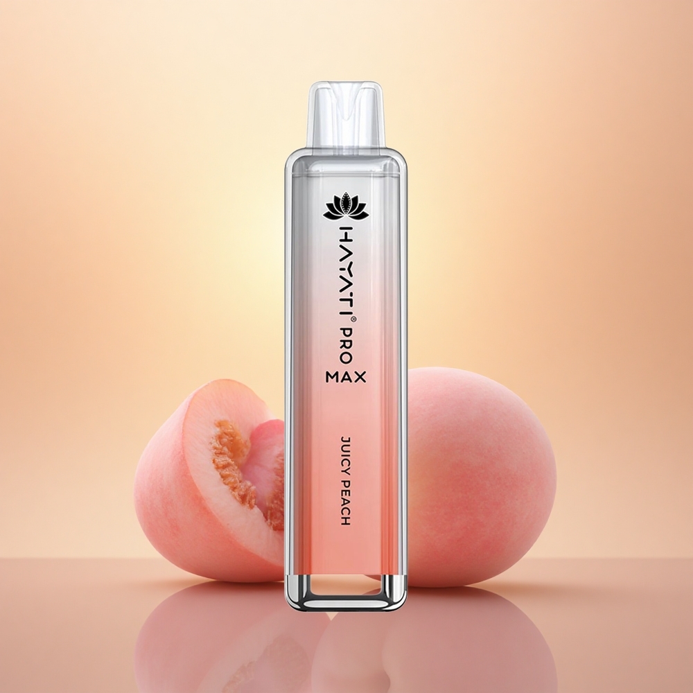 Hayati Pro Max 4000 Puffs Juicy Peach Dual Mesh 2mL Rechargeable