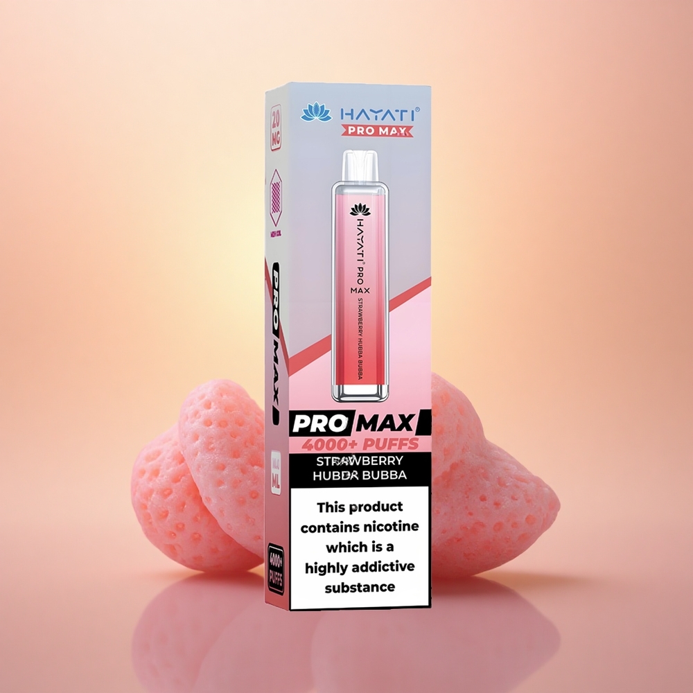 Hayati Pro Max 4000 Puffs Strawberry Bubba Dual Mesh Vape