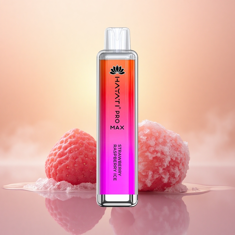Hayati Pro Max 4000 Puffs Strawberry Raspberry Ice Dual Mesh Rechargeable