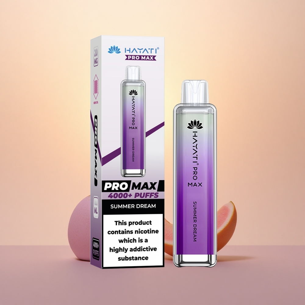 Hayati Pro Max 4000 Puffs Summer Dream Rechargeable Crystal LED