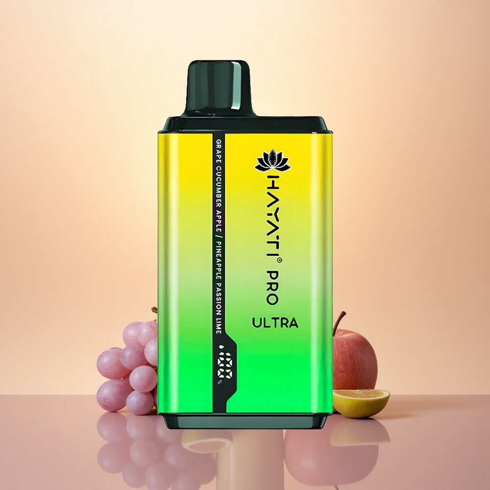 Hayati Pro Ultra 15000 Puffs Apple Pineapple Passion Lim 850mAh Dual Tank