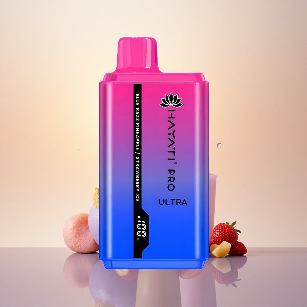 Hayati Pro Ultra 15000 Puffs Blue Razz Pineapple Strawberry Ice 850mAh 24ml 2%