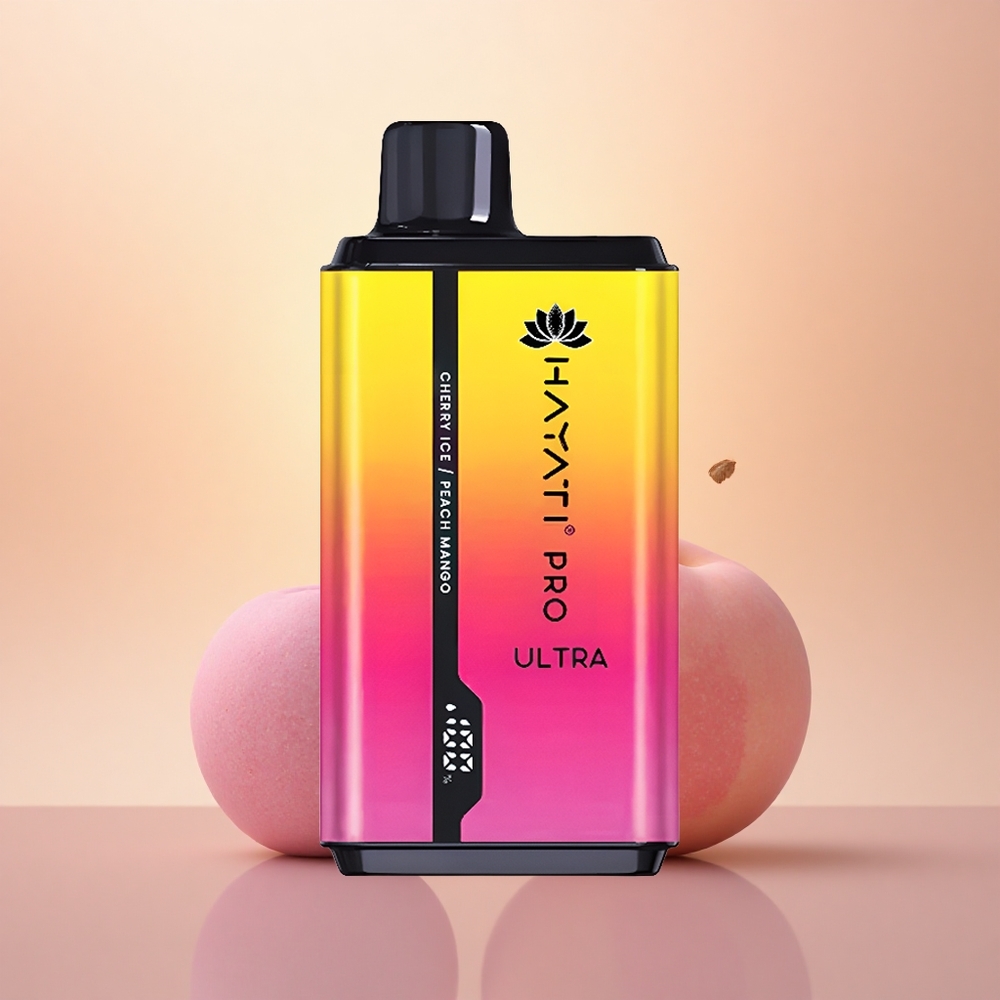 Hayati Pro Ultra 15000 Puffs Cherry Ice Peach Mango 850mAh 24ml