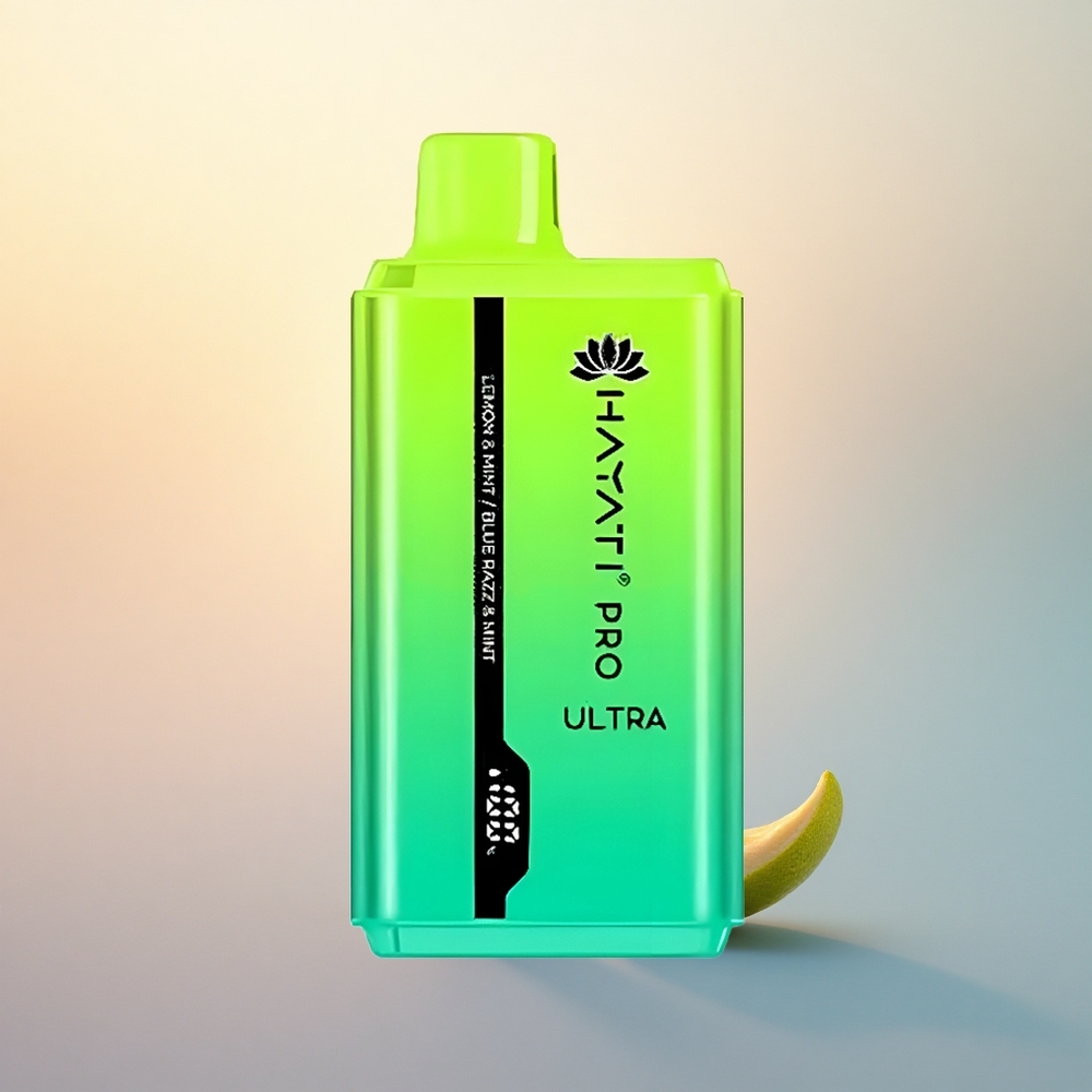 Hayati Pro Ultra 15000 Puffs Lemon & Mint Blue Razz & Mint 850mAh 24ml