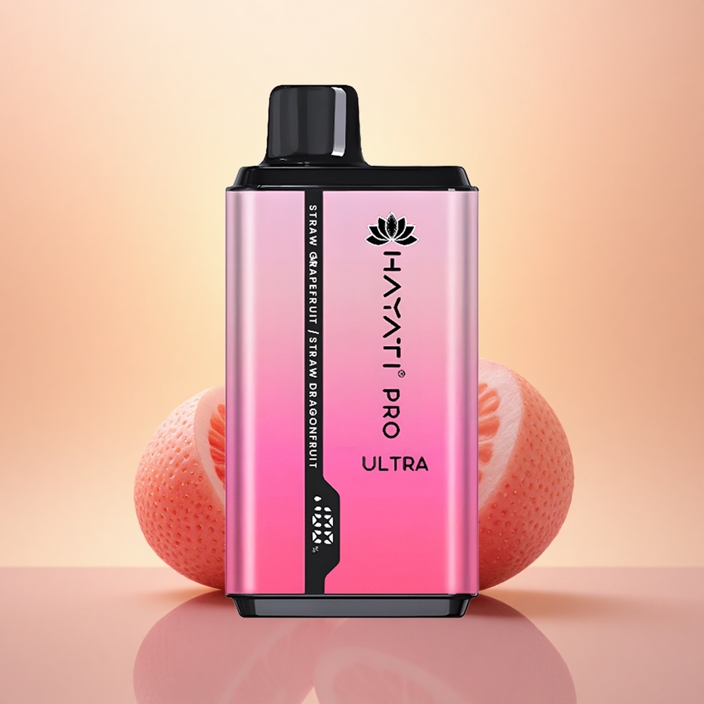 Hayati Pro Ultra 15000 Puffs Strawberry Grapefruit Strawberry Dragonfruit 850mAh 24ml 2%