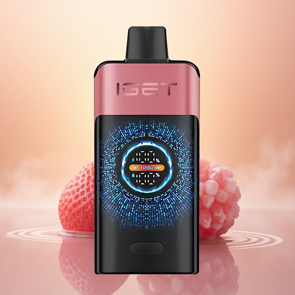 IGET ONE 12000 Puffs Strawberry Pomegranate Ice Dual Mesh Curved Screen