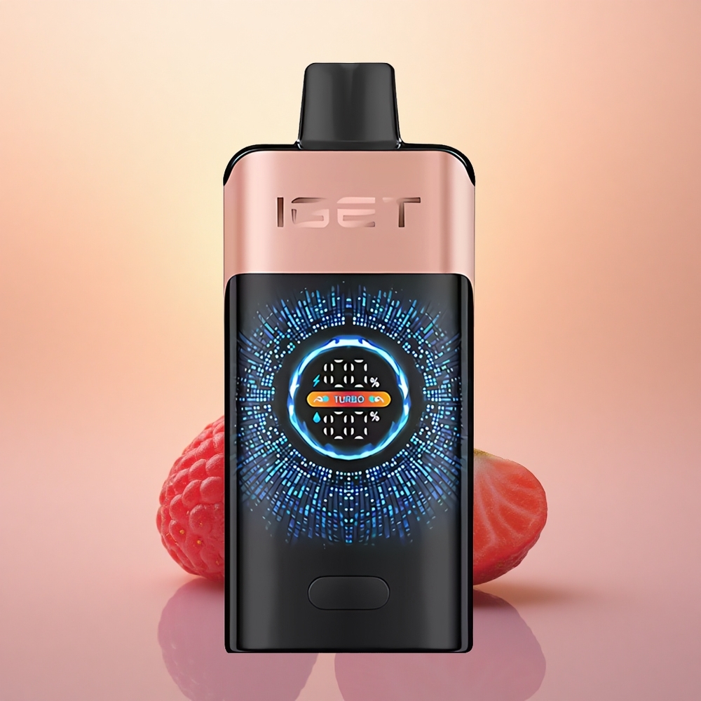 IGET ONE 12000 Puffs Strawberry Raspberry Dual Mesh Curve Screen