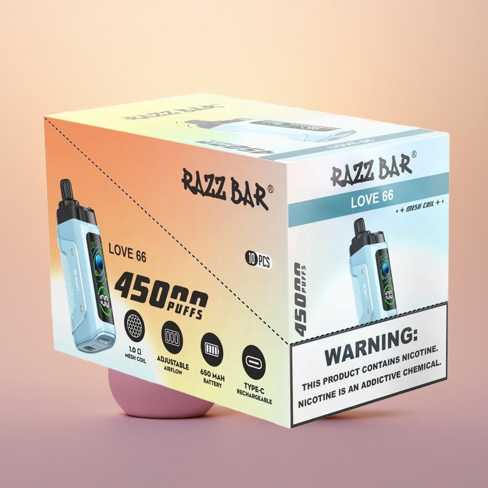 Razz Bar 45000 Puffs Love 66 Mesh Airflow