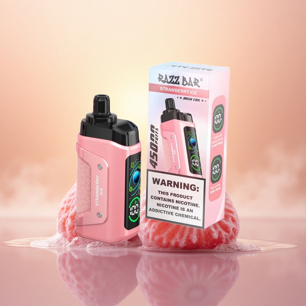 Razz Bar 45000 Puffs Strawberry Ice Mesh Rechargeable