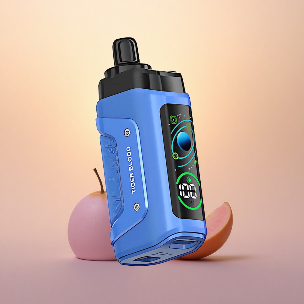 Razz Bar 45000 Puffs Tiger Blood Mesh Coil Rechargeable