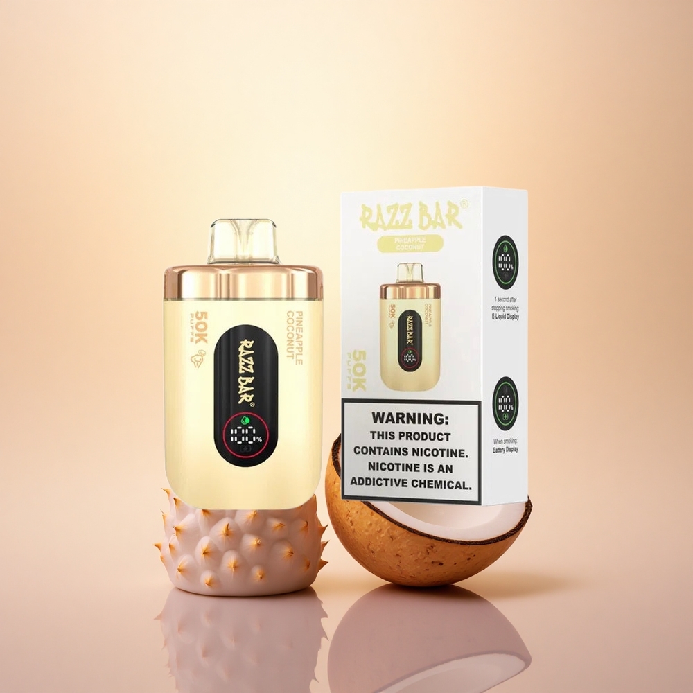 Razz Bar 50K Puffs Coconut Pineapple Mesh Rechargeable