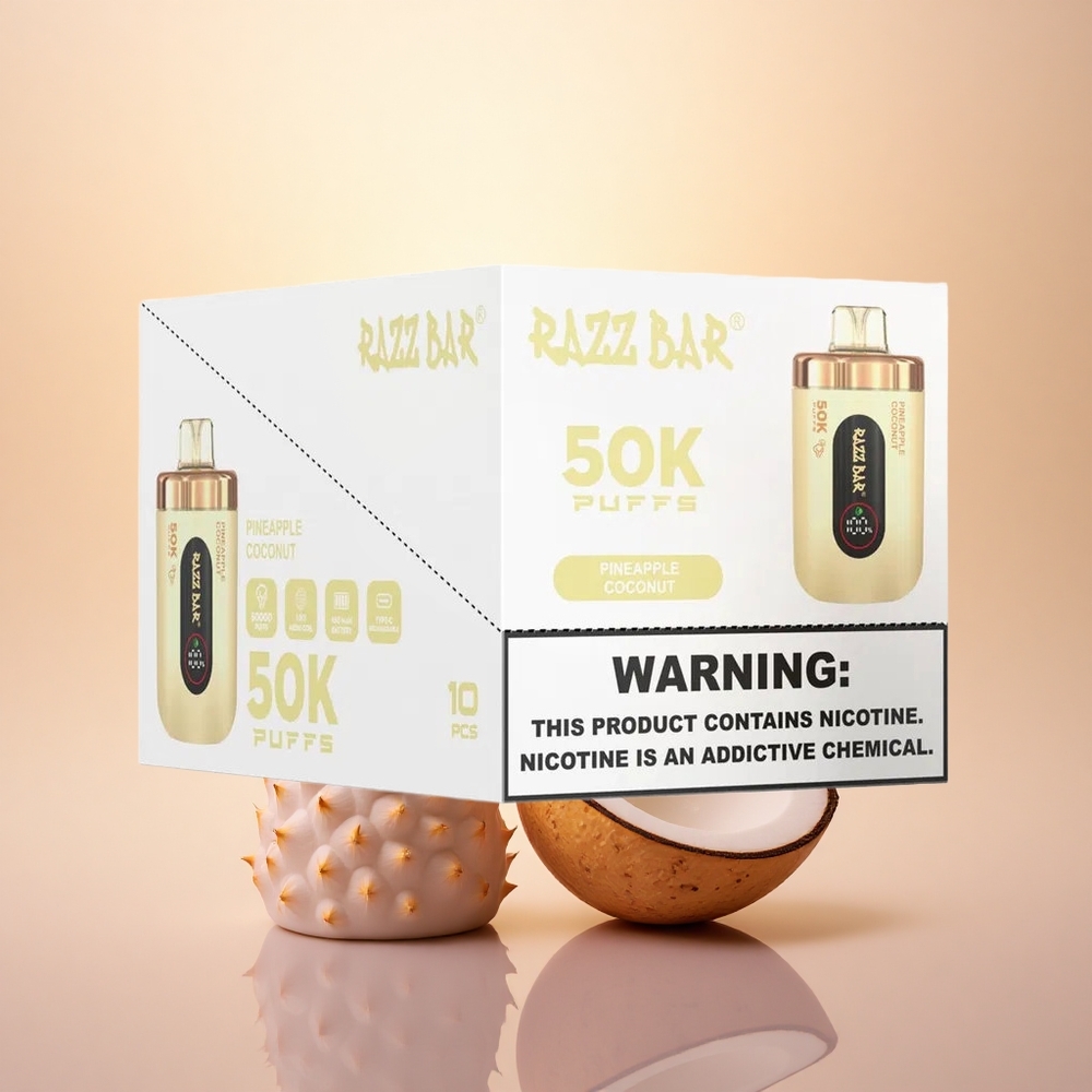Razz Bar 50K Puffs Coconut Pineapple Mesh Rechargeable
