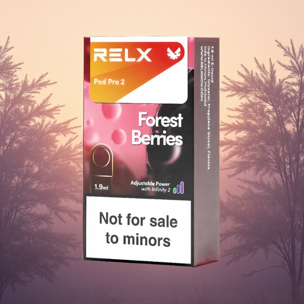 Relx Pod Pro 2 Vape Device Forest Berries 0mg/ml Dual Mode 1.9ml 2-Pack