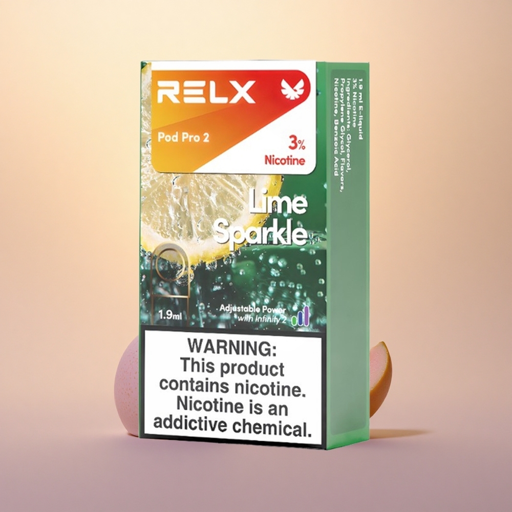 Relx Pod Pro 2 Vape Device Lime Sparkle Pro 1.9ml 3-Mode