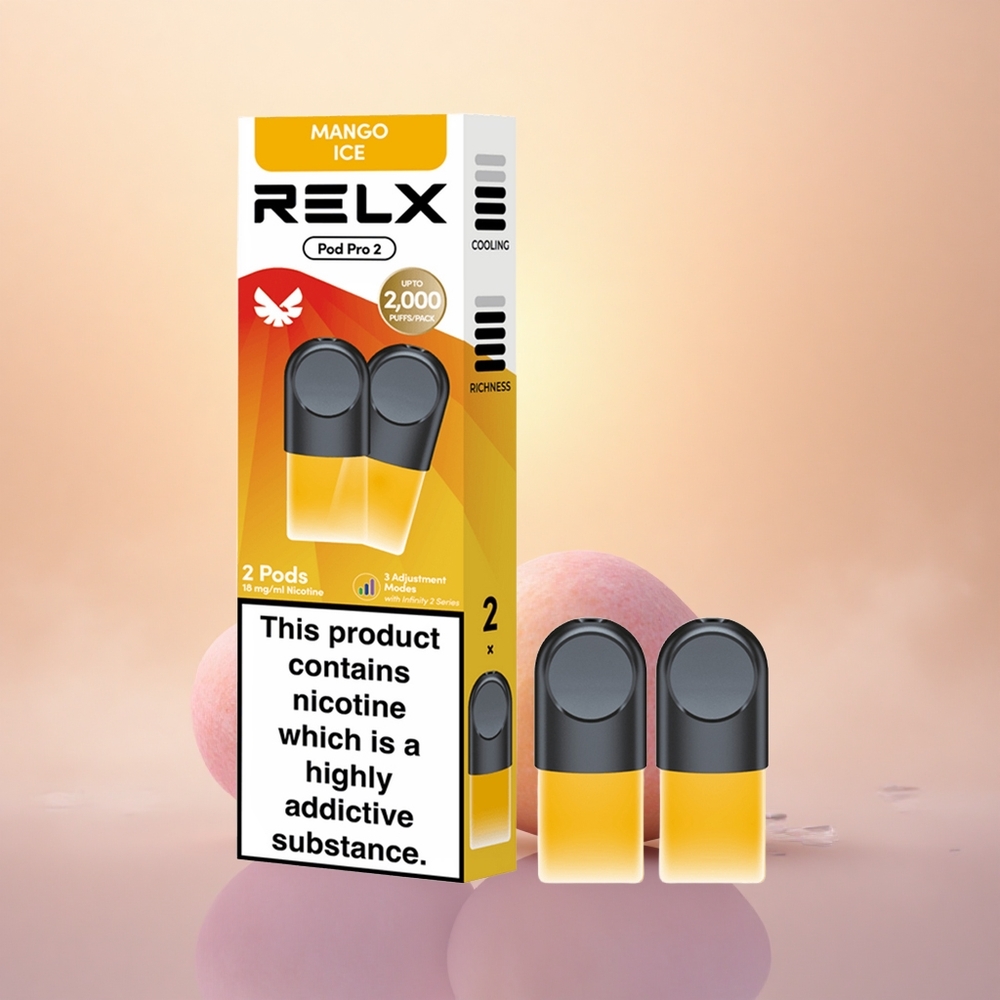 Relx Pod Pro 2 Vape Device Mango Ice 18mg/ml 1.9ml Smooth Mode Pod