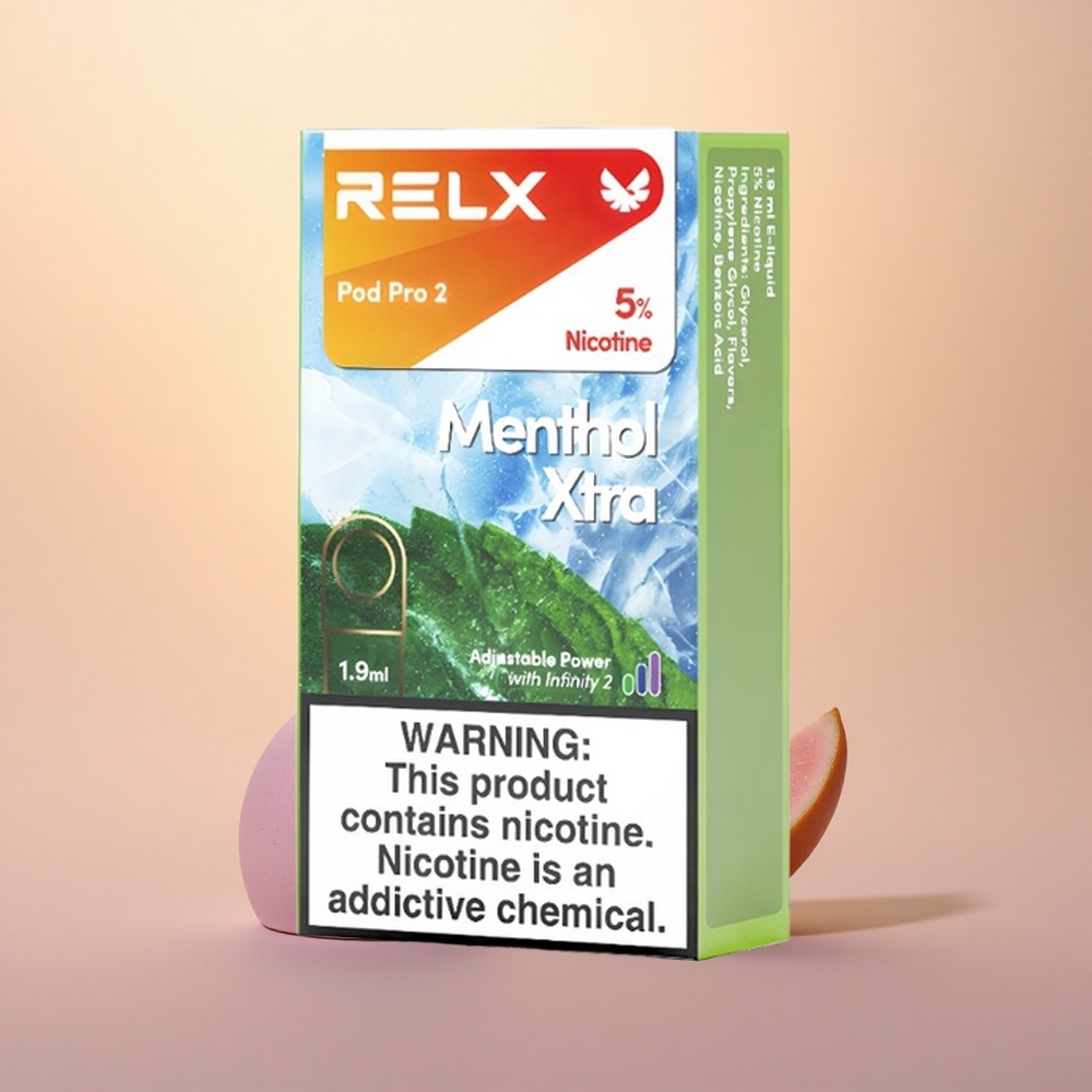 Relx Pod Pro 2 Vape Device Menthol Xtra Pro 1.9ml Dual Pod Eco Boost