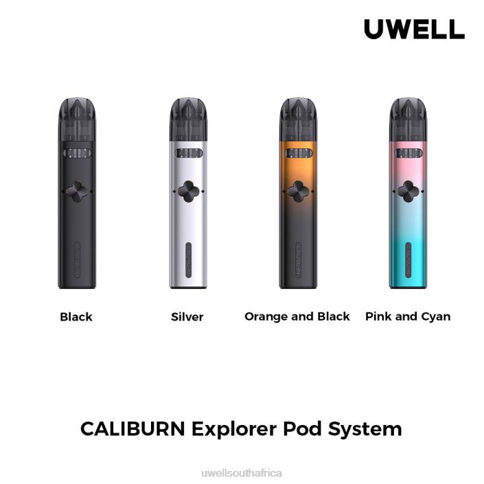 UWELL store - UWELL CALIBURN EXPLORER KIT (POD SYSTEM) Orange/Black X842T166