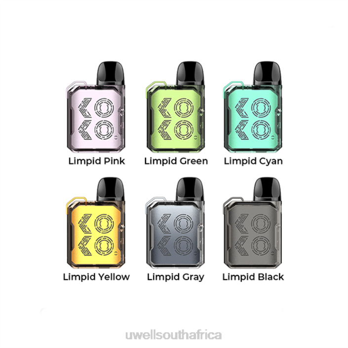 UWELL vape kit - UWELL CALIBURN GK2 POD KIT Limpid Gray X842T105