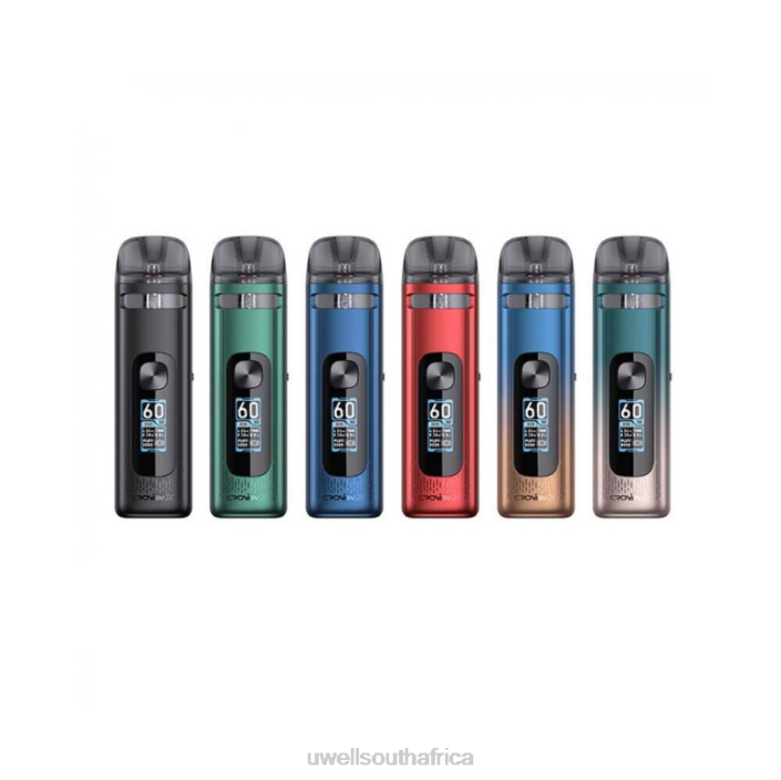 UWELL vape flavours - UWELL CROWN X KIT POD SYSTEM Black X842T233