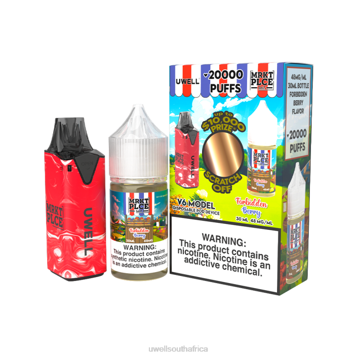 UWELL disposable review - UWELL V6 DISPOSABLE DEVICE + DADDY\'S VAPOR 30ML JUICE - COLLAB BUNDLE CLR: Red/FLV: Forbidden Berry 48mg X842T208