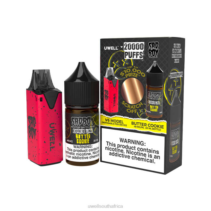 UWELL disposable review - UWELL V6 DISPOSABLE DEVICE + DADDY\'S VAPOR 30ML JUICE - COLLAB BUNDLE CLR: Red/FLV: Forbidden Berry 48mg X842T208