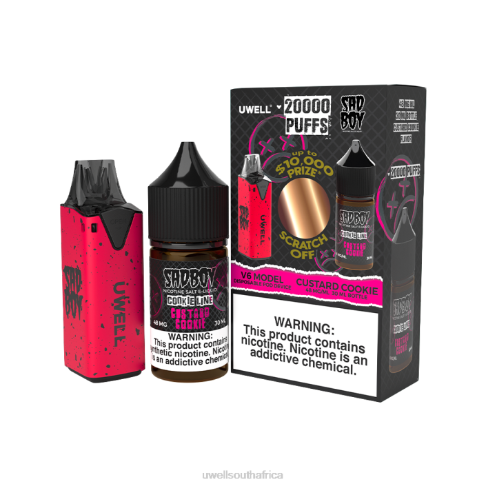 UWELL disposable review - UWELL V6 DISPOSABLE DEVICE + DADDY\'S VAPOR 30ML JUICE - COLLAB BUNDLE CLR: Red/FLV: Forbidden Berry 48mg X842T208
