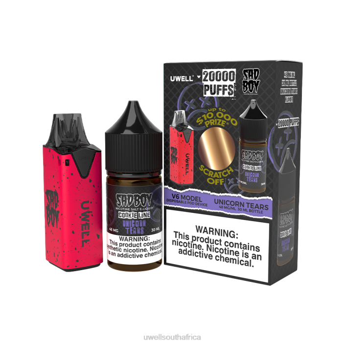 UWELL disposable review - UWELL V6 DISPOSABLE DEVICE + DADDY\'S VAPOR 30ML JUICE - COLLAB BUNDLE CLR: Red/FLV: Forbidden Berry 48mg X842T208