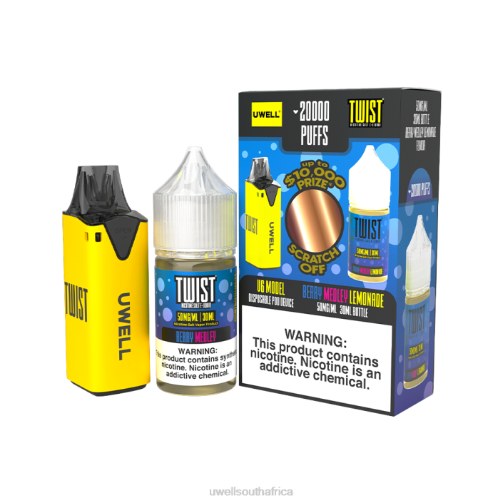 UWELL disposable review - UWELL V6 DISPOSABLE DEVICE + DADDY\'S VAPOR 30ML JUICE - COLLAB BUNDLE CLR: Red/FLV: Forbidden Berry 48mg X842T208