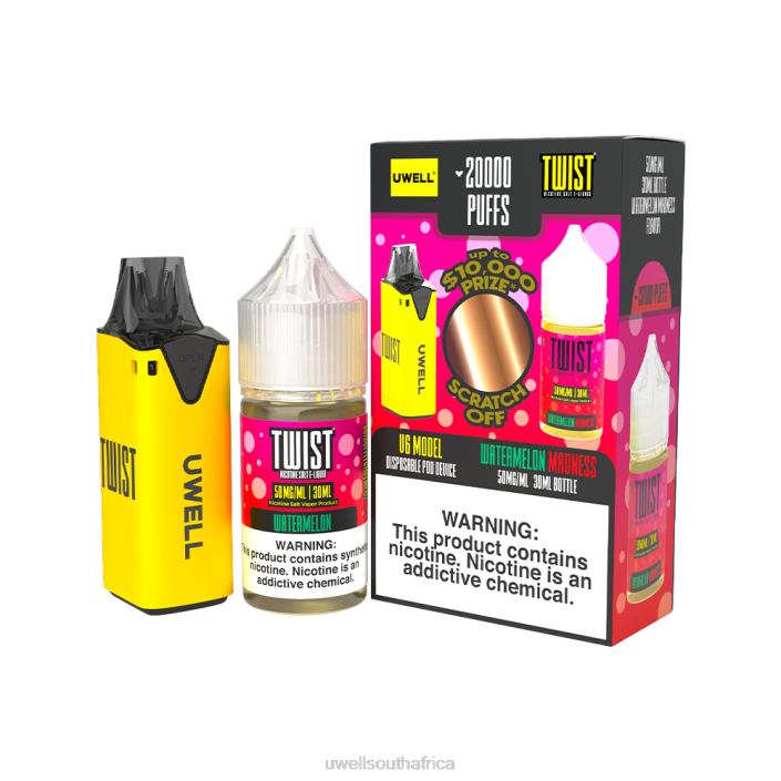 UWELL disposable review - UWELL V6 DISPOSABLE DEVICE + DADDY\'S VAPOR 30ML JUICE - COLLAB BUNDLE CLR: Red/FLV: Forbidden Berry 48mg X842T208