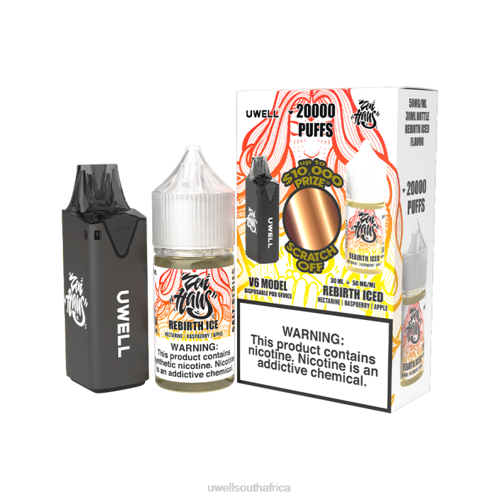 UWELL disposable review - UWELL V6 DISPOSABLE DEVICE + DADDY\'S VAPOR 30ML JUICE - COLLAB BUNDLE CLR: Red/FLV: Forbidden Berry 48mg X842T208