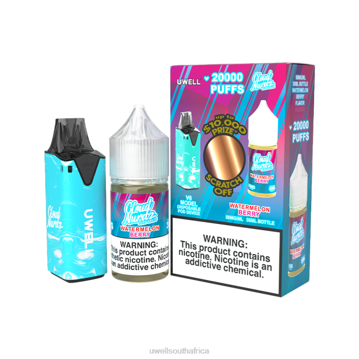 UWELL disposable review - UWELL V6 DISPOSABLE DEVICE + DADDY\'S VAPOR 30ML JUICE - COLLAB BUNDLE CLR: Red/FLV: Forbidden Berry 48mg X842T208