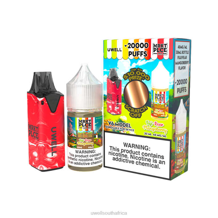 UWELL disposable review - UWELL V6 DISPOSABLE DEVICE + DADDY\'S VAPOR 30ML JUICE - COLLAB BUNDLE CLR: Red/FLV: Forbidden Berry 48mg X842T208